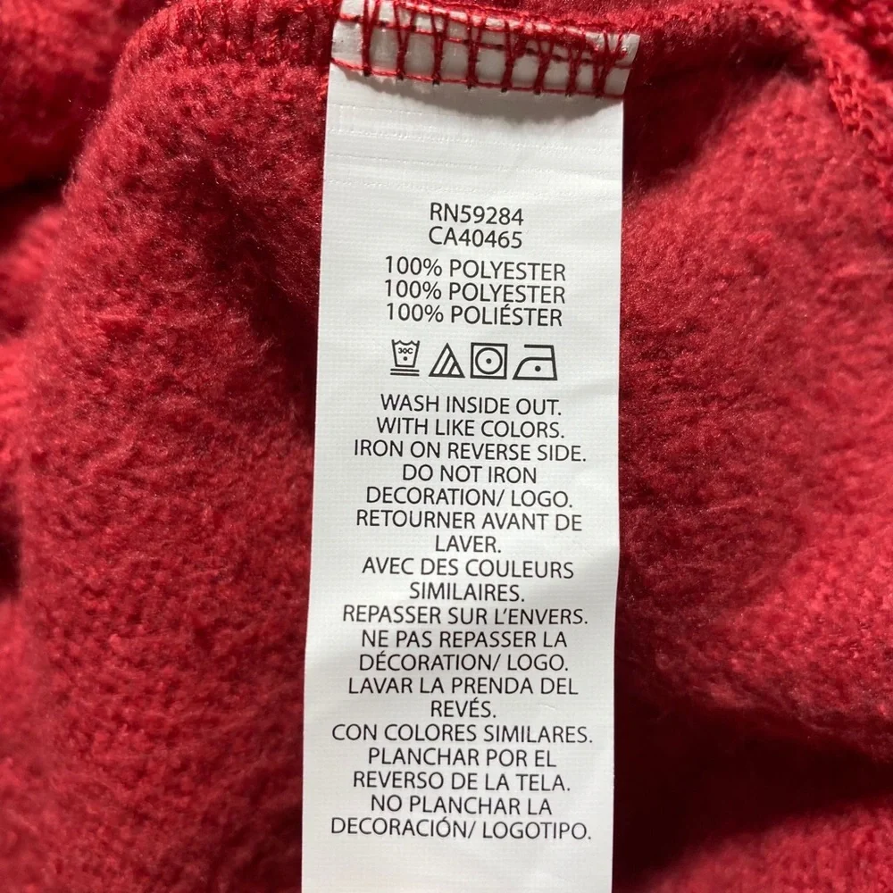 The Children Place Girls Long Sleeve Sherpa‎ Hoodie Size Large 10-12 Classic Red